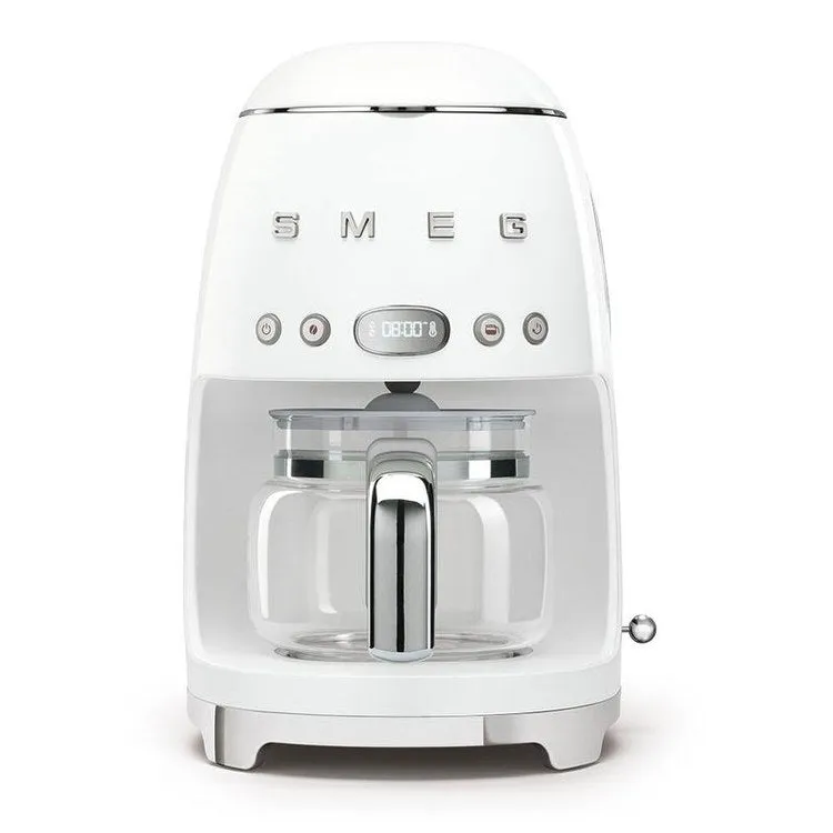 10-Cup Drip Filter Coffee Machine - White