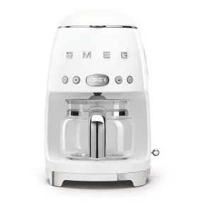 10-Cup Drip Filter Coffee Machine - White