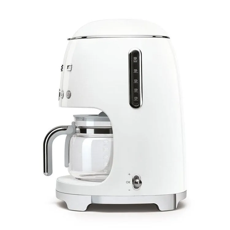 10-Cup Drip Filter Coffee Machine - White