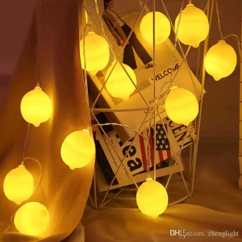 10 LED Battery Operated String Light with Lemon - Warm White