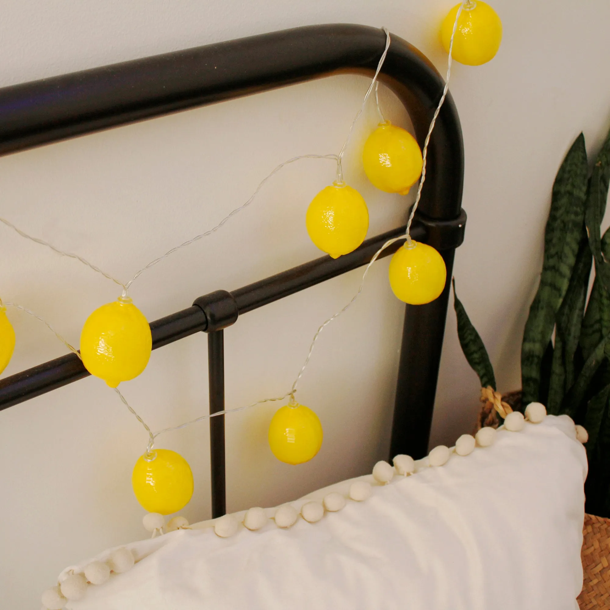 10 LED Battery Operated String Light with Lemon - Warm White