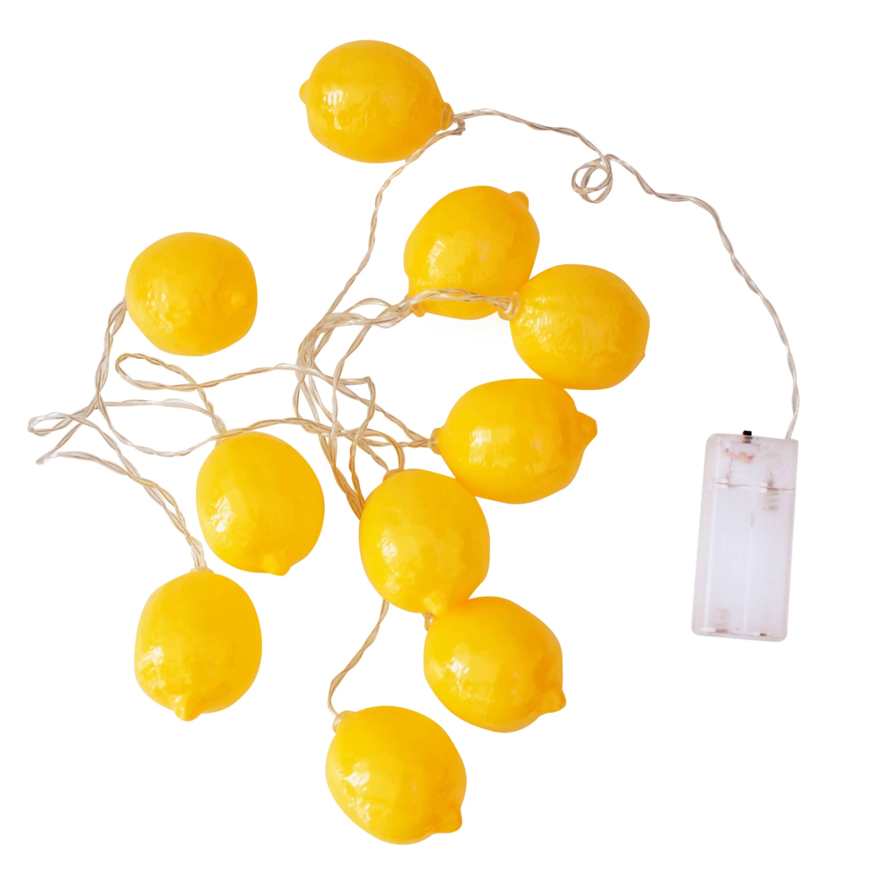 10 LED Battery Operated String Light with Lemon - Warm White