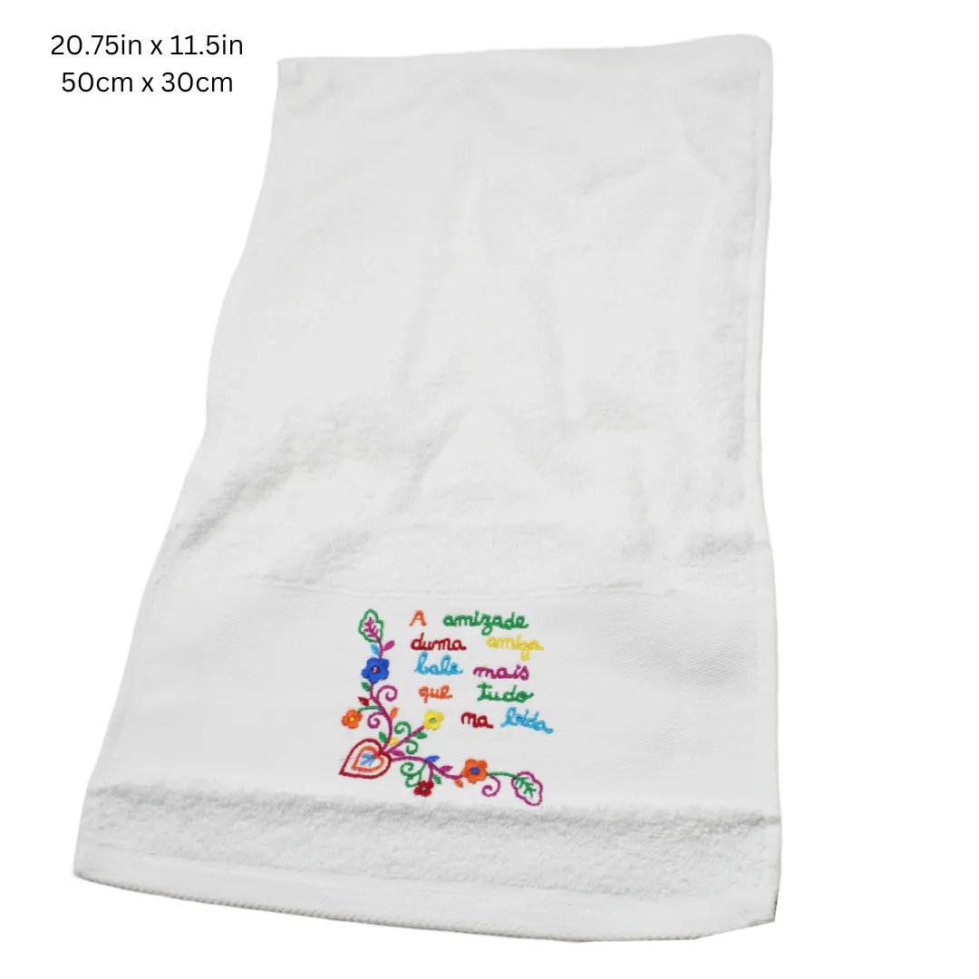 100% Cotton Namorados Made in Portugal White 3-Piece Towel Set