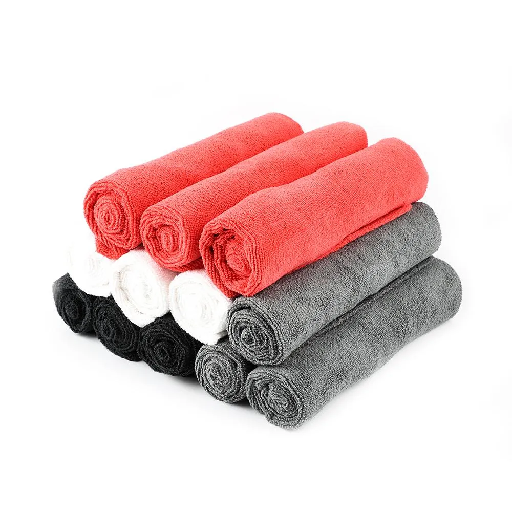 12PCS 16" x 16" Edgeless Car Wash Drying Microfiber Towels