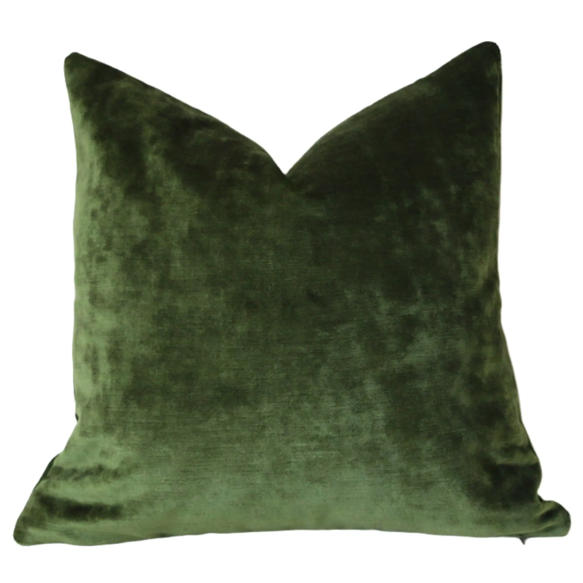 12x21 or 9 Other sizes / Dark Green Pillow / Green Velvet Zipper Pillow Cover