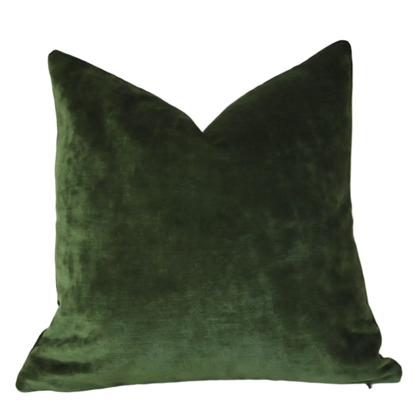 12x21 or 9 Other sizes / Dark Green Pillow / Green Velvet Zipper Pillow Cover