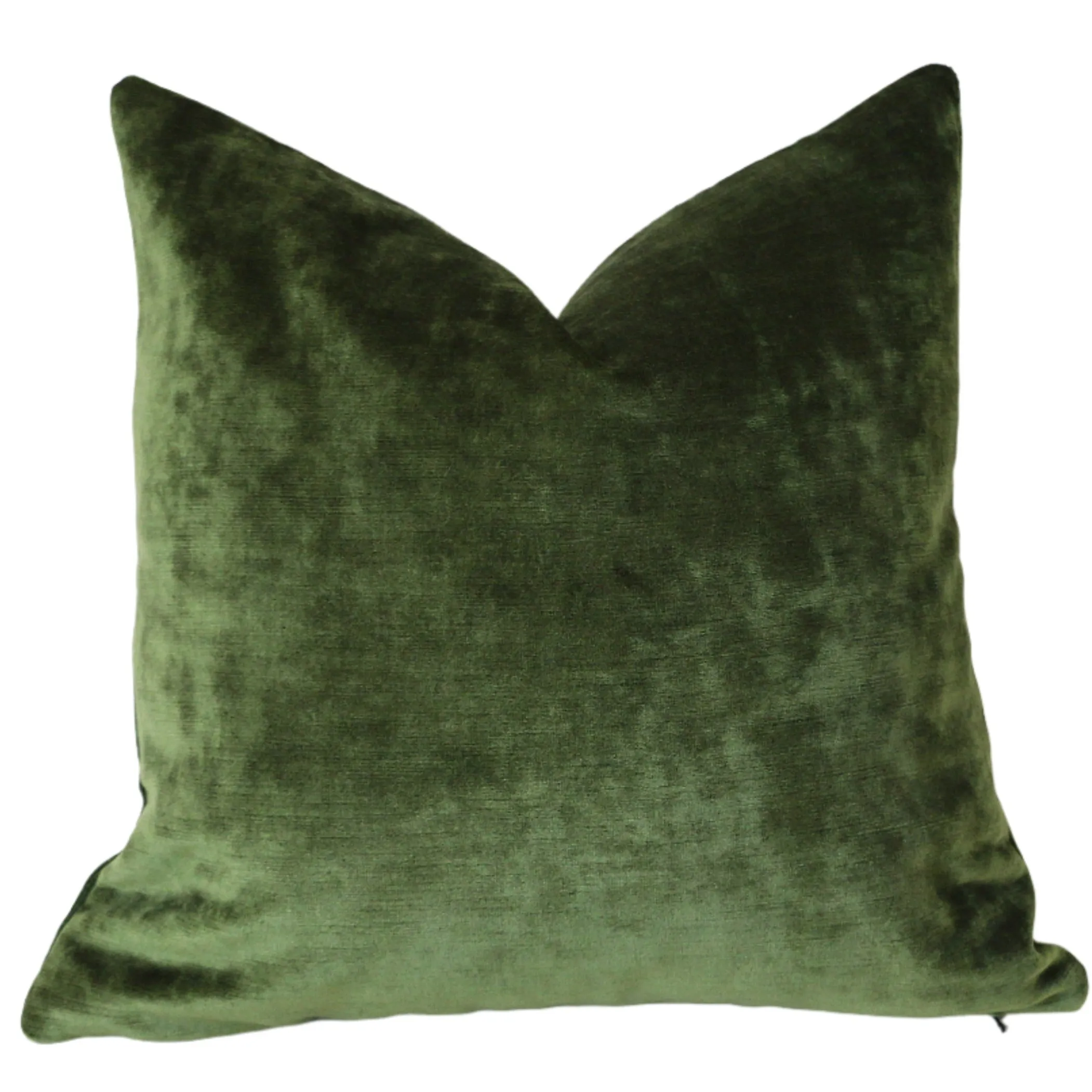 12x21 or 9 Other sizes / Dark Green Pillow / Green Velvet Zipper Pillow Cover