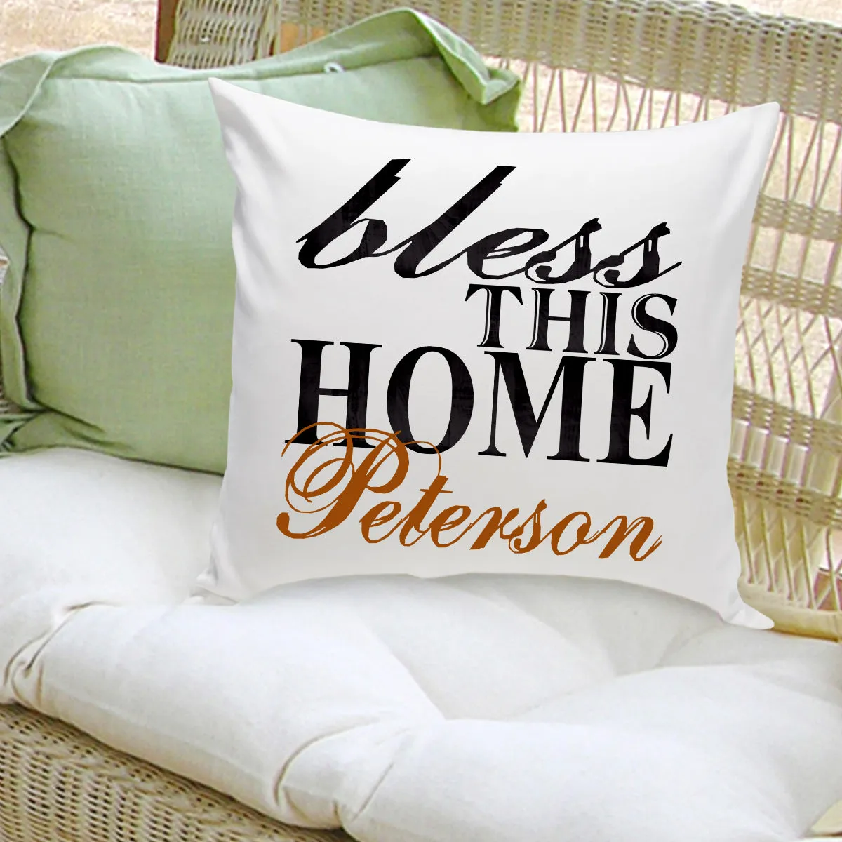 16x16 Family Name Throw Pillows