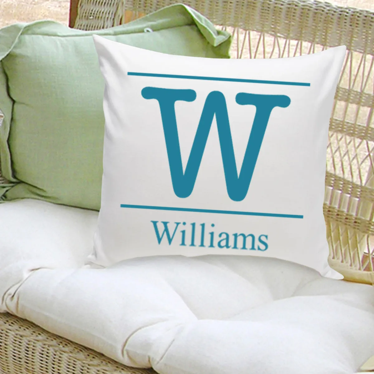 16x16 Family Name Throw Pillows