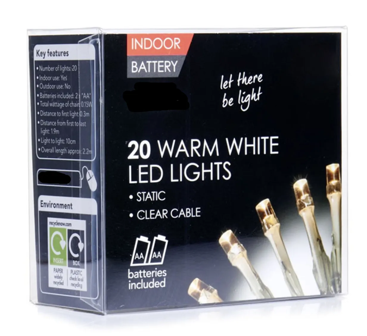 20 Indoor Lights - batteries included.