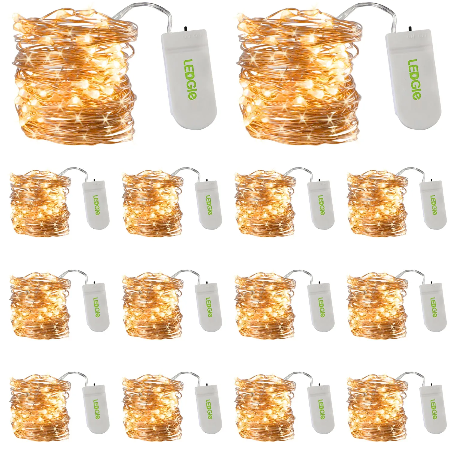 30 LEDs 9ft Battery Operated LED Fairy String Lights