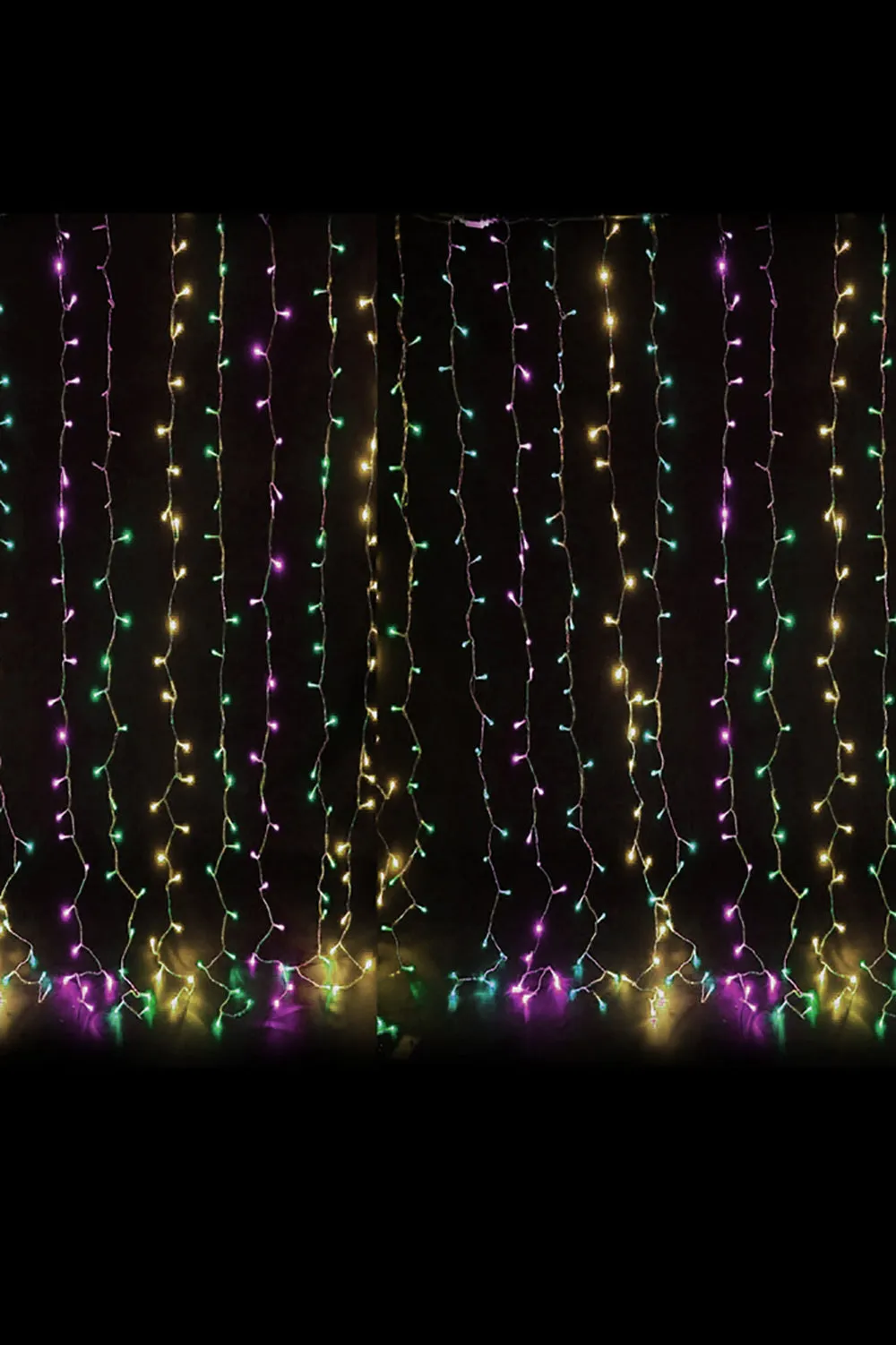 300 LED Curtain String Light with Remote - Multicolor