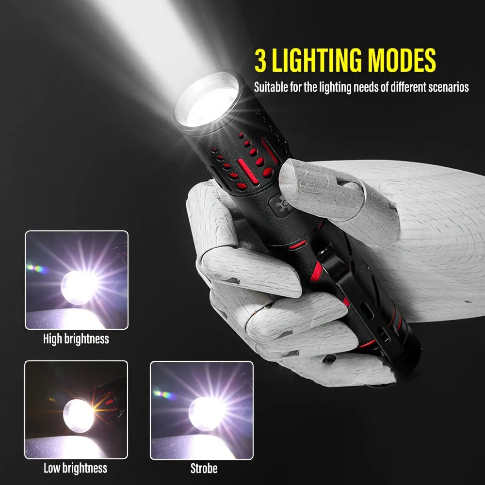 30W LED Flashlight with 2000m Range  Rechargeable and Waterproof