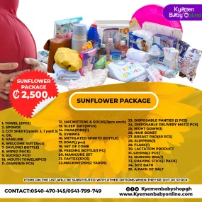 35 - Items Hospital Delivery List Package For Mother And Baby In Ghana (Sunflower)