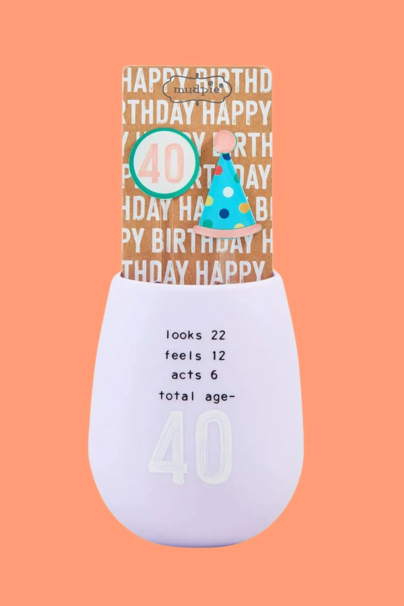 40th Bday Silicone Cup