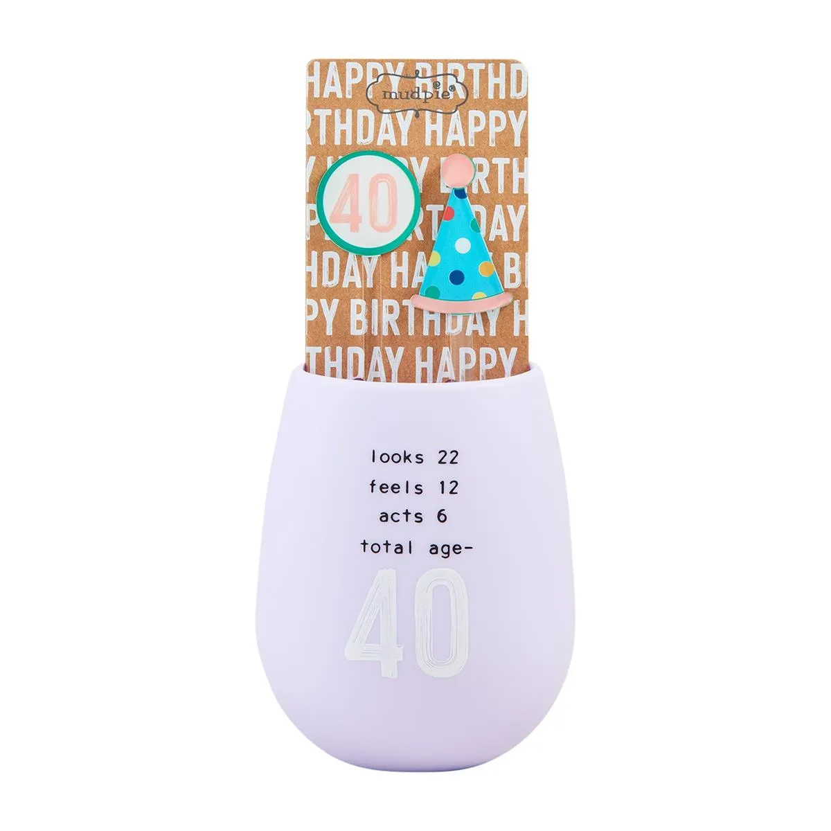 40th Bday Silicone Cup