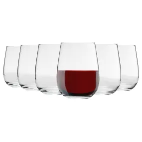 475ml Gaia Stemless Wine Glasses - Pack of Six - By LAV