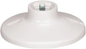 4" Lampholder Plastic, White