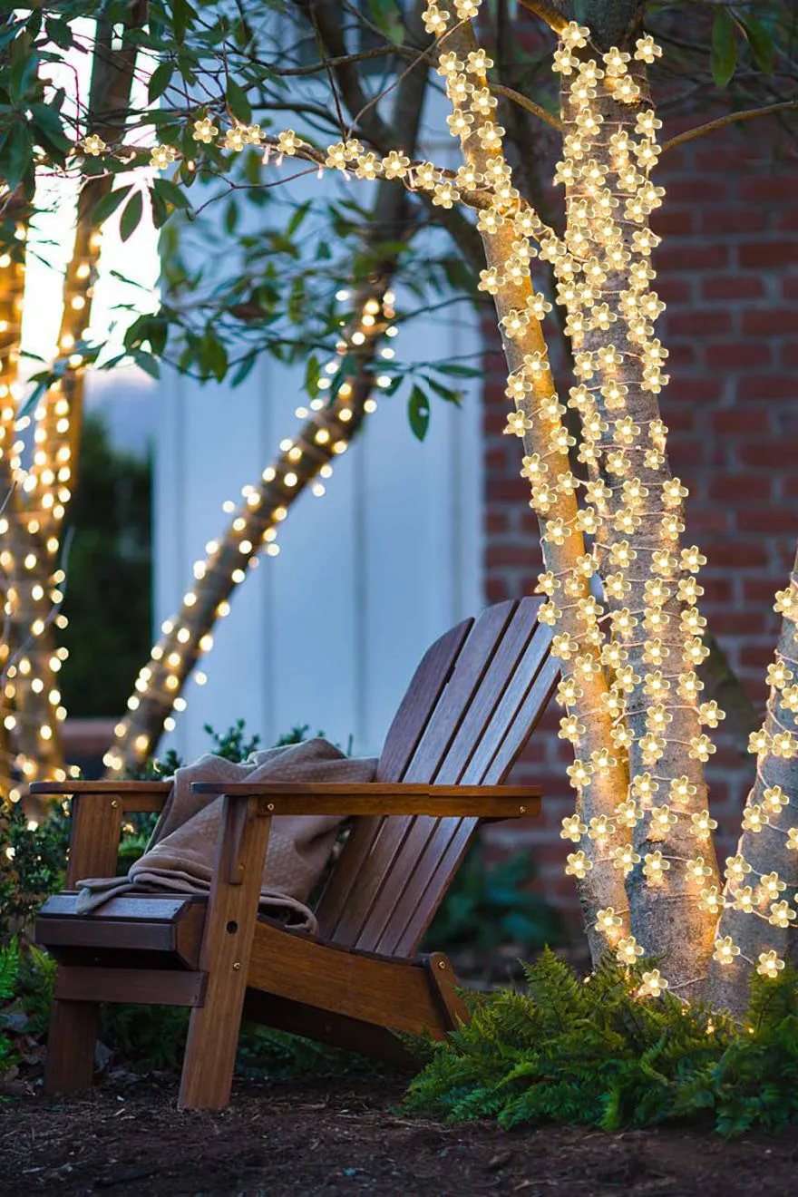 50 LED Cherry Blossom Solar Light