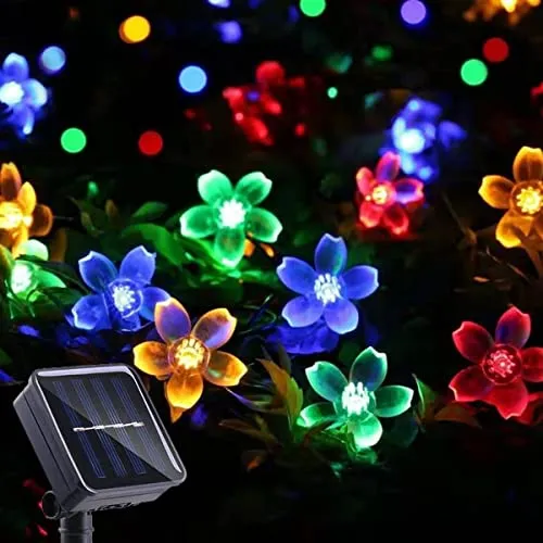 50 LED Multi-Colored Solar String Garden Lights