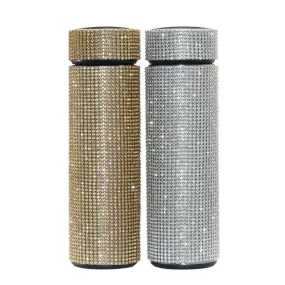 500ml Rhinestone Thermos Bottle Stainless Steel Flask for Girls