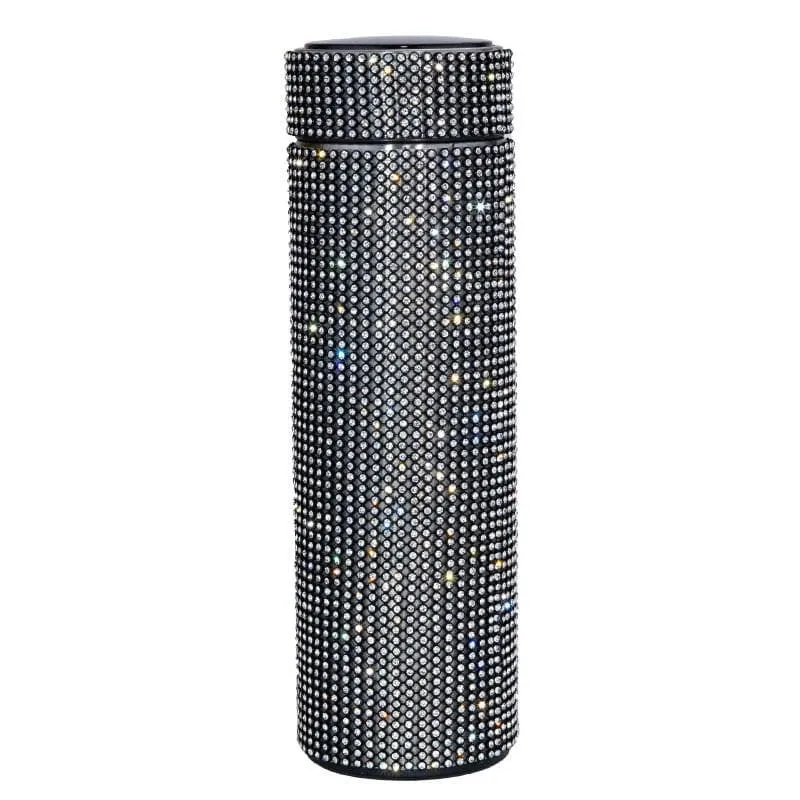 500ml Rhinestone Thermos Bottle Stainless Steel Flask for Girls