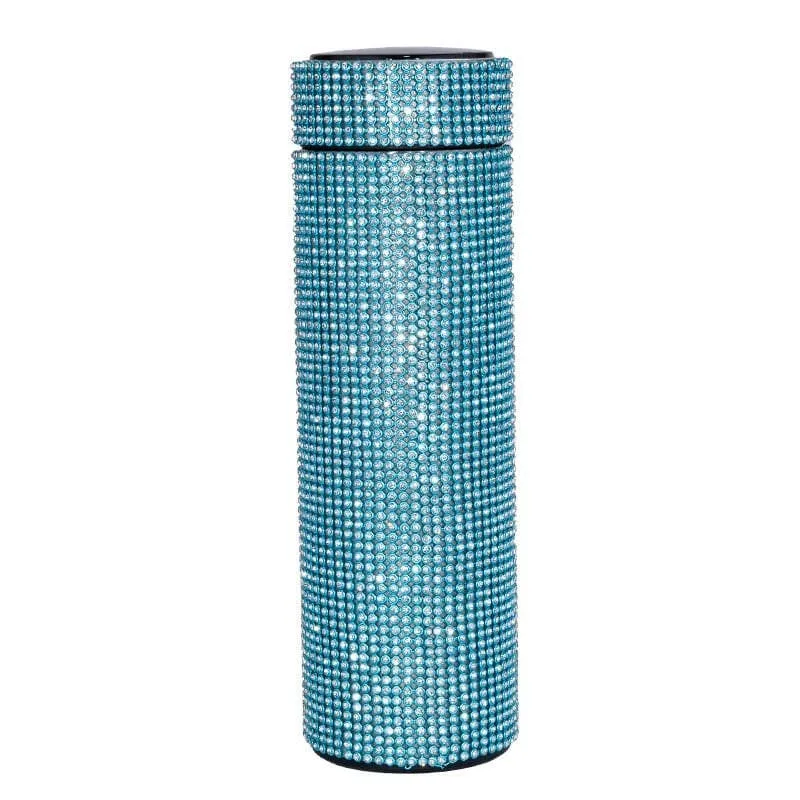 500ml Rhinestone Thermos Bottle Stainless Steel Flask for Girls