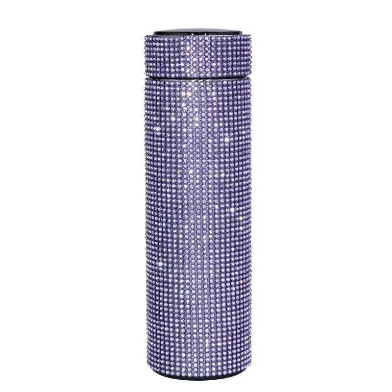 500ml Rhinestone Thermos Bottle Stainless Steel Flask for Girls