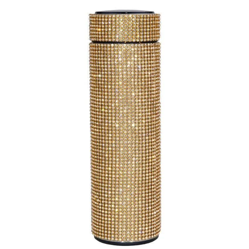 500ml Rhinestone Thermos Bottle Stainless Steel Flask for Girls