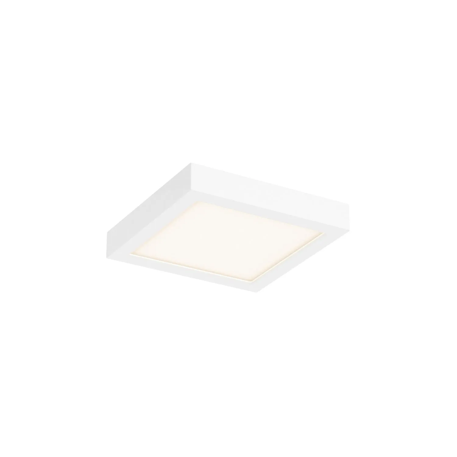 6"  Square LED Flushmount