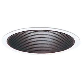 6" Step Baffle Recessed Light Trim for Shallow Housings