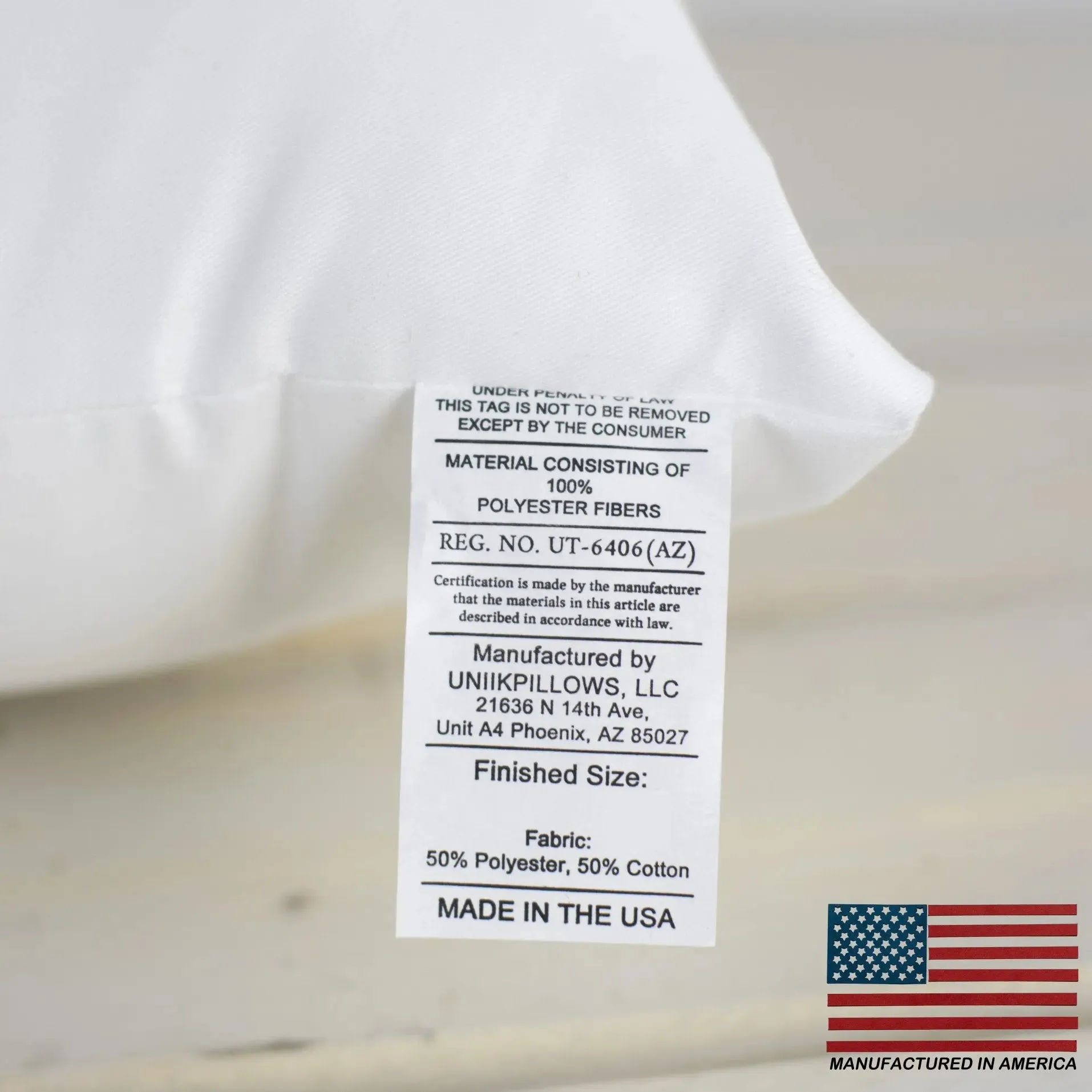 6x6 | Square Angel Hair Insert | Indoor Outdoor Down Alternative Hypoallergenic Pillow Insert | Quality Insert | Premium Insert