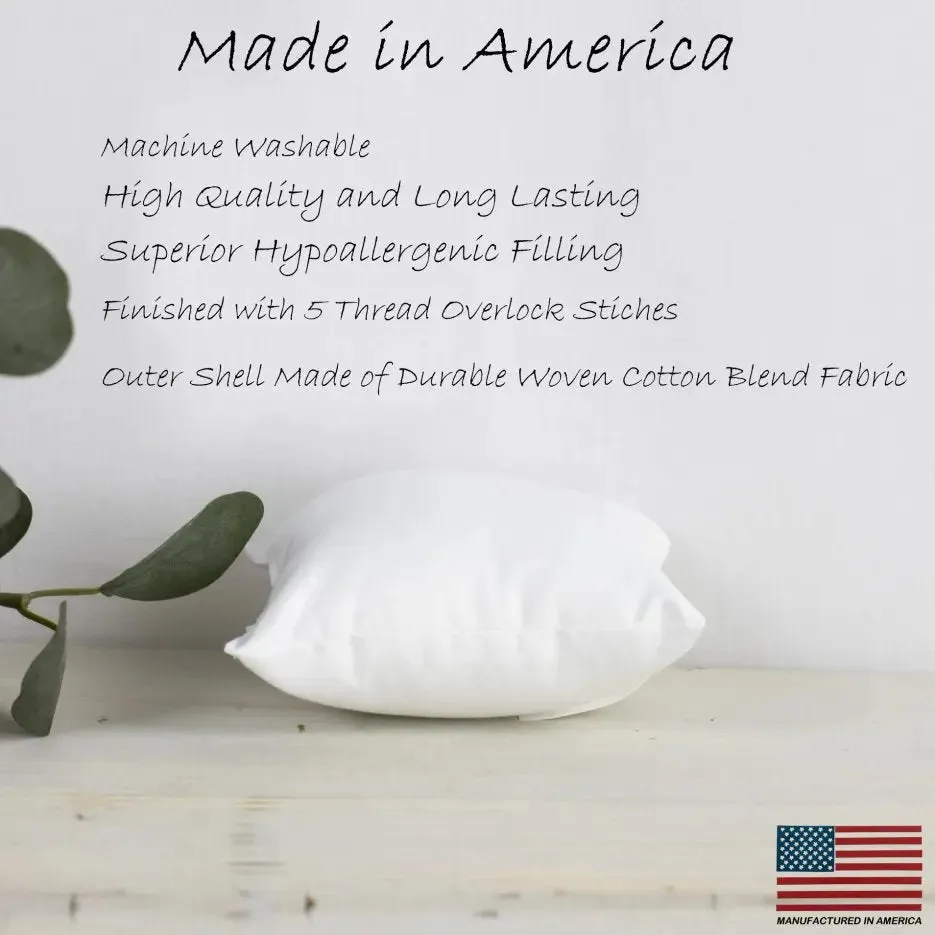 6x6 | Square Angel Hair Insert | Indoor Outdoor Down Alternative Hypoallergenic Pillow Insert | Quality Insert | Premium Insert