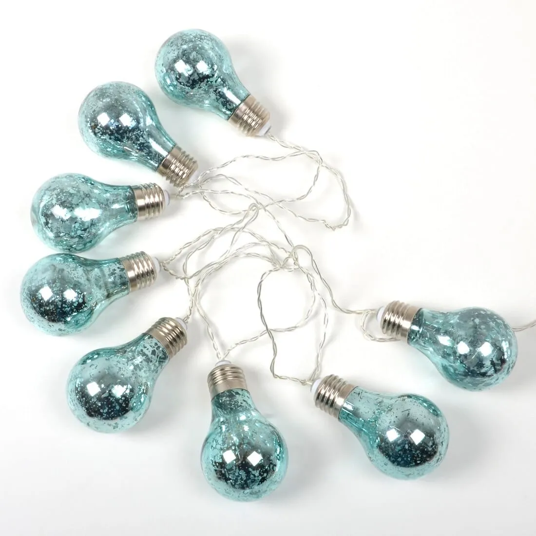 8 Bulb Shaped Bright LED Static Light String 175cm