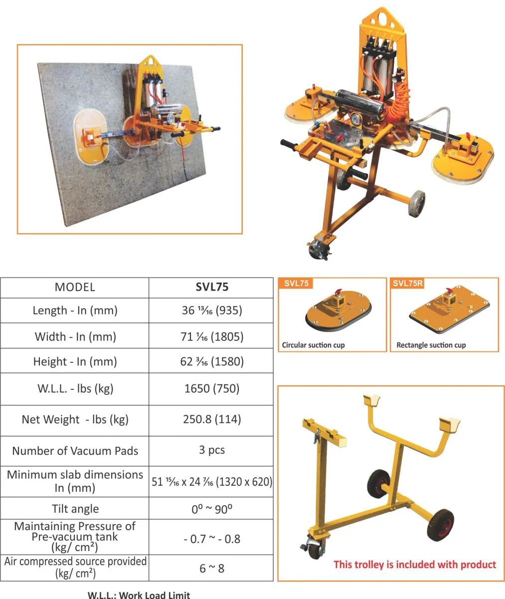 Abaco Stone Vacuum Lifter