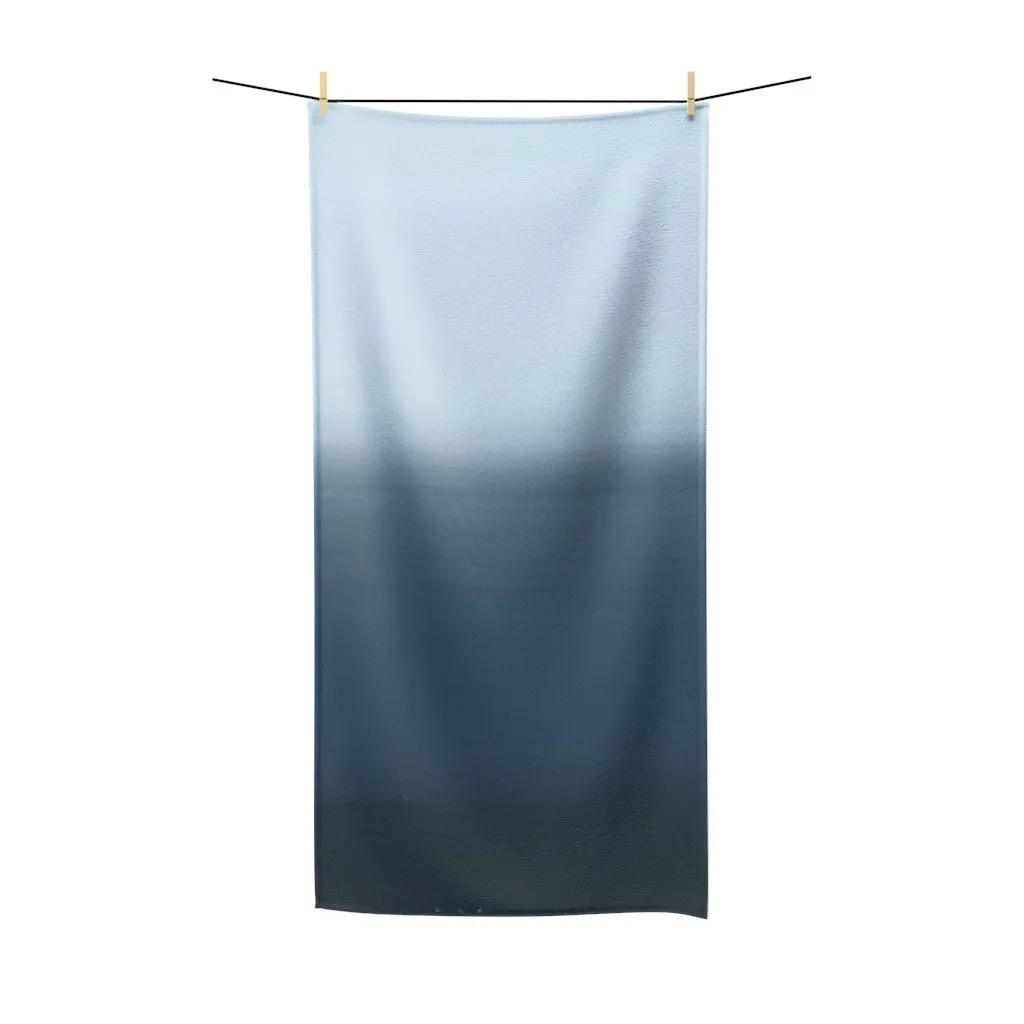 Abstract Bath Towel | Navy Blue Ombre