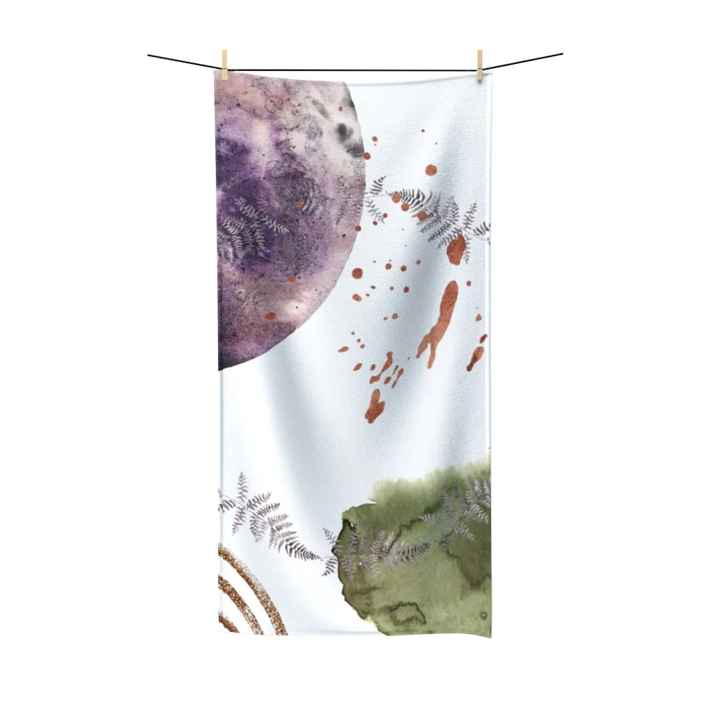 Abstract Bath Towel | purple cosmic