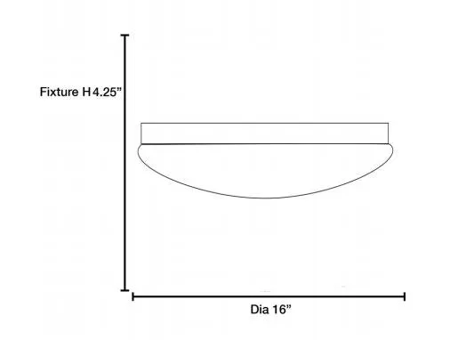 Access 20781 Catch 1-lt LED Dimmable Flush Mount - Large