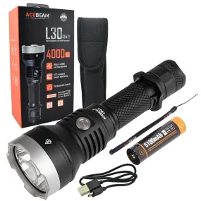 Acebeam L30 Gen II 4000 Lumen CREE LED Tactical Flashlight