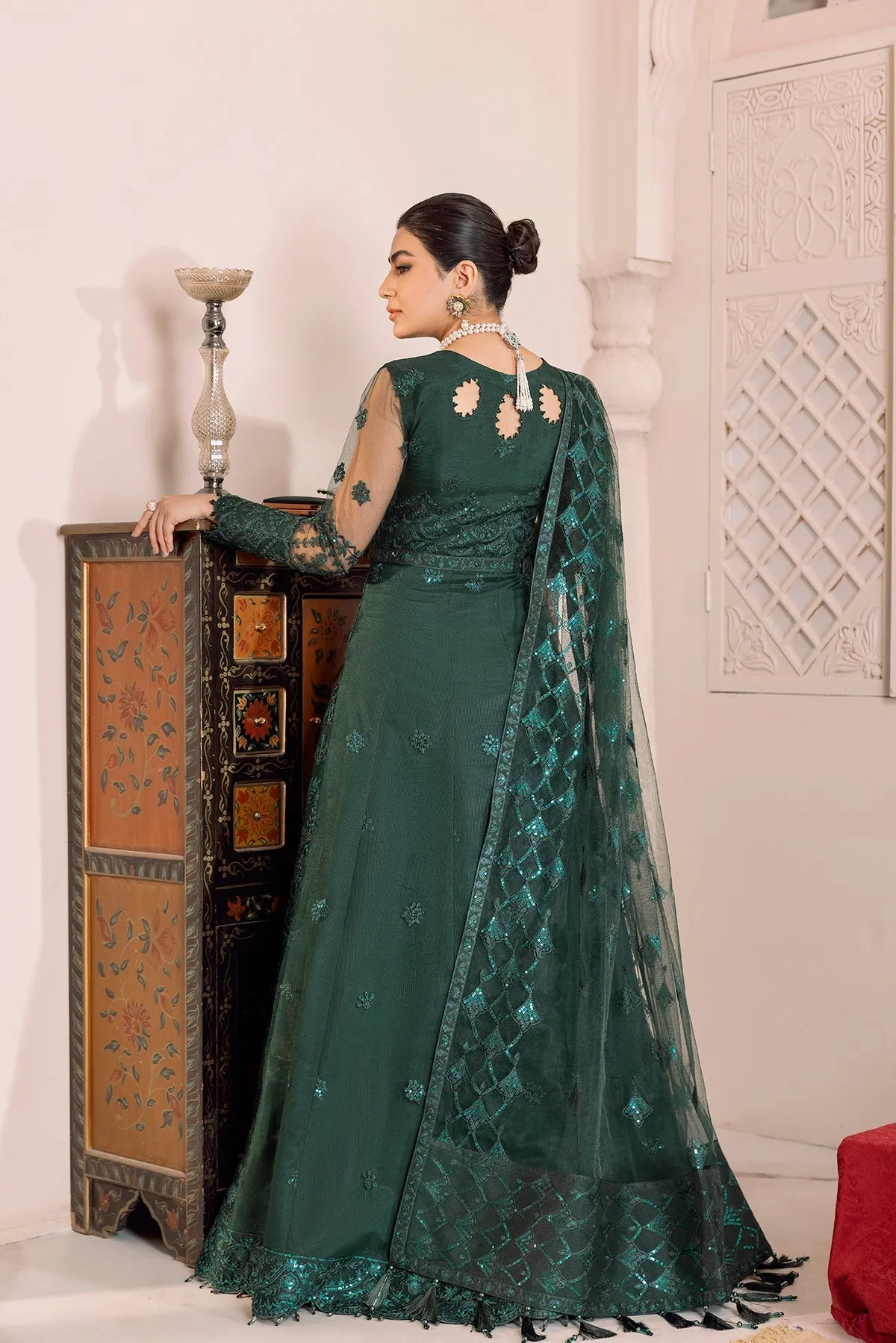 Alizeh Dua Luxury Formals – V01D05A- RYAN ( GREEN )