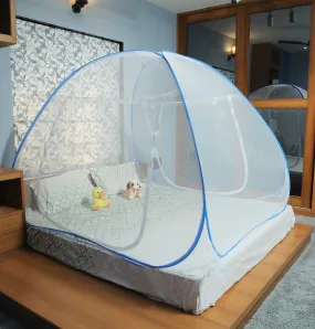 Antiliy Blue Double Bed Mosquito Net