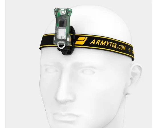 Armytek Zippy Extended Set Green / 160 lm / 60°:110° / headmount / magnet / IP67 / built-in Li-Pol battery