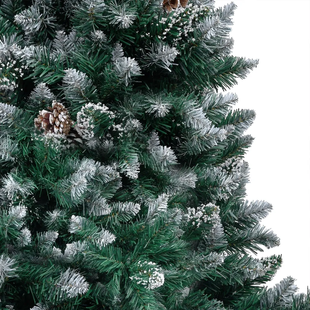 Artificial Christmas Tree with LEDs&Ball Set&Pinecones 180 cm