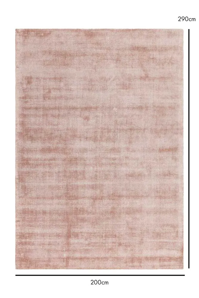 Aston Copper Pink Rug - 3 Sizes Available