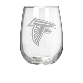 Atlanta Falcons 17 oz. Stemless Wine Glass