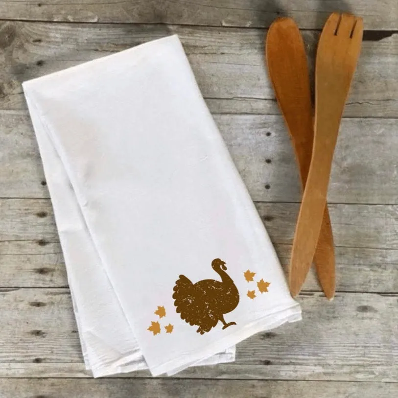 Autumn Turkey Tea Towel