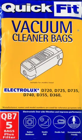 Bags for Electrolux D720, D725, D735,D740,D355,D360