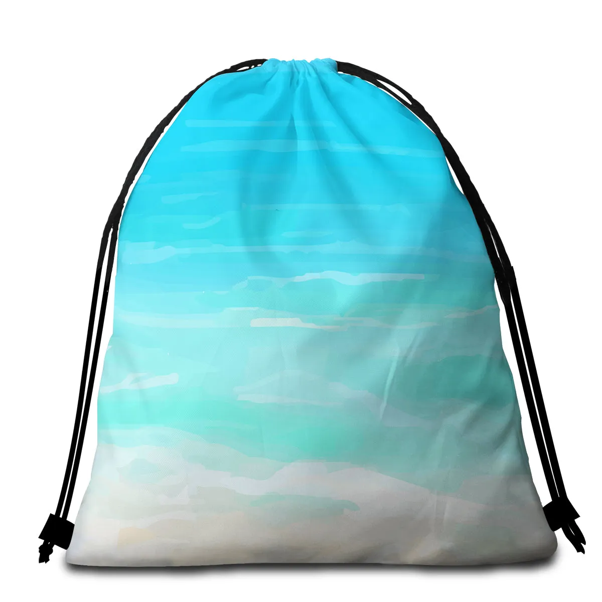 Beach Colors Round Beach Towel