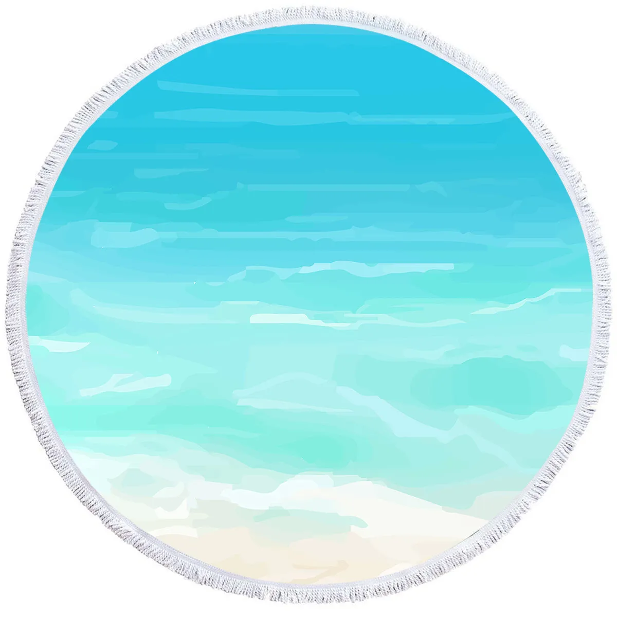 Beach Colors Round Beach Towel