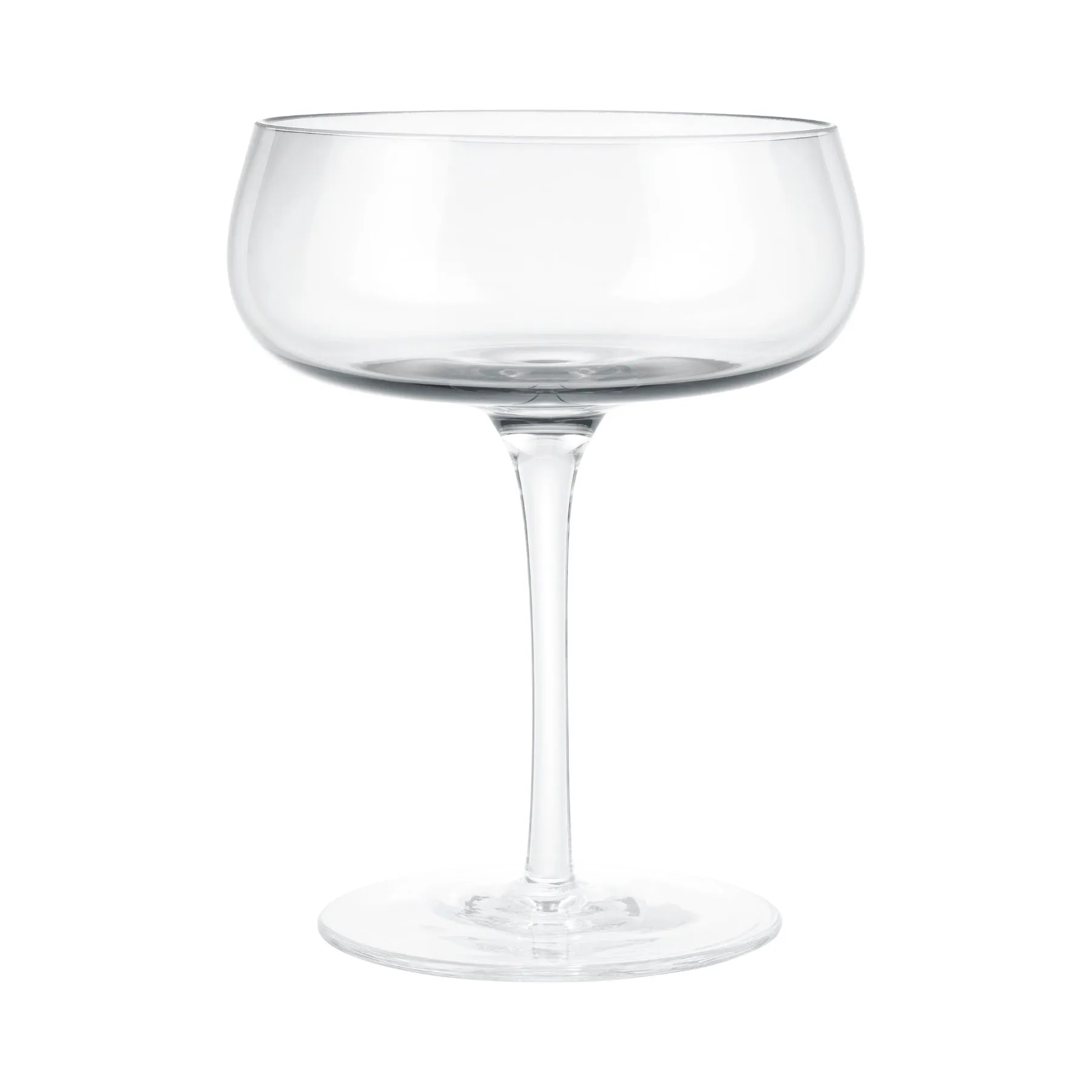 BELO Champagne Saucer Glasses - 7 Ounce - Set of 6 - Clear Glass